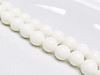 Image de 8x8 mm, perles rondes, pierres gemmes organiques, perles de coquillage d'eau douce, blanches, qualité A