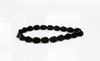 Picture of 5x3 mm, Pinch beads, Czech glass, black, opaque, glossy finishing