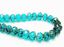 Picture of 7x10 mm, carved cruller beads, Czech, zircon blue, transparent, picasso