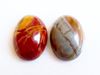 Picture of 18x25 mm, oval, gemstone cabochons, Red Creek jasper, natural