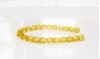 Picture of 4x4 mm, Czech faceted round beads, amber yellow, transparent