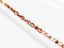 Picture of 4x4 mm, Czech faceted round beads, crystal, transparent, half tone rose gold mirror