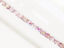 Picture of 4x4 mm, Czech faceted round beads, light amethyst purple, transparent, AB