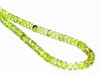 Picture of 3x5 mm, Czech faceted rondelle beads, light olive green, transparent