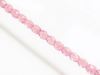Picture of 4x4 mm, Czech faceted round beads, translucent, opal pink