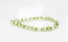 Picture of 4x4 mm, Czech faceted round beads, transparent, celadon green luster