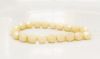 Image de 6x6 mm, perles à facettes tchèques rondes, blanc craie, opaque, chatoyant blanc crème au beurre 