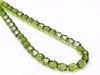 Image de 6x6 mm, perles à facettes tchèques rondes, vert olive foncé, transparent