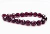Picture of 8x8 mm, Czech faceted round beads, amethyst black, translucent