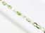 Picture of 4x4 mm, Czech two-way cut beads, crystal, transparent, light spring green luster