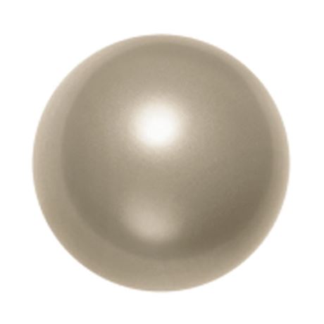 Afbeeldingen van 8x8 mm, ronde Swarovski® kristal kralen, pareleffect, platina of zilverachtig wit