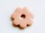 Picture of 3.4x3.4 cm, pendant, Greek ceramic daisy, peachy pink enamel