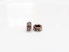 Picture of 5mm, rhinestone rondelle, brass beads, crystal-copper-plated, 20 pieces
