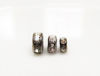 Image de 5mm, rondelles strass, perles en laiton, crystal-plaqué bronze à canon (gunmetal), 20 pièces