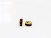 Image de 5mm, rondelles strass, perles en laiton, brun topaze profond-doré, 20 pièces