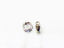 Picture of 6mm, rhinestone rondelle, brass beads, crystal AB-silver-plated, 20 pieces