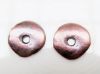 Image de 16x16 mm, disques cornflakes, perles en Zamak, cuivrées, 4 pièces
