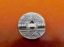 Picture of 21x21 mm, button type, Zamak beads, silver-plated, texturized