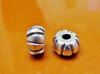 Picture of 7x11 mm, large hole rondelle, Zamak beads, silver-plated, wheel, 1 piece