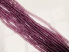 Image de Perles de rocailles tchèques, taille 11/0, pré-enfilé, violet améthyste pâle