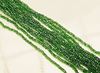 Picture of Czech seed beads, size 11/0, pre-strung, light green, silver-lined