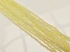 Picture of Czech seed beads, size 11/0, pre-strung, light yellow, Ceylon