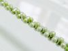 Picture of 2x4 mm, Japanese peanut-shaped seed beads, opaque, light sage green, 20 grams