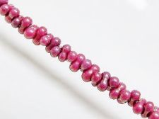 Image de 2x4 mm, perles rocaille japonaises en forme d'arachide, opaque, vieux rose, 20 grammes