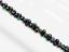 Picture of 2x4 mm, Japanese peanut-shaped seed beads, opaque, black, rainbow luster, 20 grams