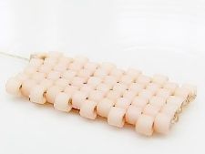Image de Perles cylindriques, taille 11/0, Delica, opaque, coloration rosée, dépolie, 7 grammes
