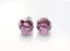 Image de Clous d'oreilles, " taille rond brillant ", argent sterling, zircone cubique ronde, large, 9 mm, rose