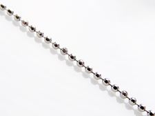 Picture of Chain for pendant, sterling silver, diamond cut ball chain and spring ring clasp, 45 cm