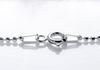 Picture of Chain for pendant, Italian sterling silver, diamond cut ball chain and spring ring clasp, 40 cm