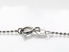 Picture of Chain for pendant, sterling silver, diamond cut ball chain and spring ring clasp, 1,1 mm, 40 cm