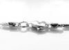 Image de Chaîne pour pendentif, argent sterling italien, perles tubulaires diamantées reliées entre elles et fermoir à griffes de homard, 45 cm