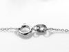 Picture of Chain for pendant, Italian sterling silver, rolo link and spring ring clasp, 40 cm