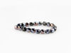 Image de 3x3 mm, perles à facettes tchèques rondes, noires, opaques, lustre partiel valentinite