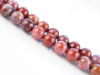 Picture of 8x8 mm, round, gemstone beads, Arrábida brecciated jasper, natural