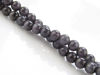 Image de 6x6 mm, perles rondes, pierres gemmes, oeil-de-chat, violet russe, un brin