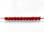 Picture of Japanese seed beads, round, size 11/0, Toho, galvanized, brick red, matte, PermaFinish