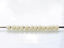 Picture of Japanese seed beads, round, size 11/0, Toho, opaque luster, pastel eggshell off-white, frosted