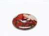 Image de Pendentif focal, 40 mm, forme donut, pierre gemme, jaspe ruisseau rouge
