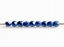 Picture of 2x2 mm, Czech beads, a soup of different round shapes, evening blue, opaque, saturated metallic