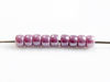 Picture of Czech seed beads, size 8, opaque, amethyst purple, luster