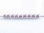 Image de 2x2 mm, rondes, perles de verre pressé tchèque, nacre pourpre ou pourpre argenté, opaque, or suédé