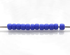 Picture of Japanese seed beads, round, size 11/0, Toho, opaque, navy blue, matte