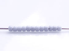 Picture of Japanese seed beads, round, size 11/0, Toho, opaque, azure grey