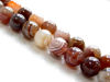 Image de 8x8 mm, perles rondes, pierres gemmes, agate du Botswana, naturelle, qualité A