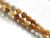 Image de 6x6 mm, perles rondes, pierres gemmes, agate de dentelle, naturelle