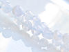 Image de 6x6 mm, perles rondes, pierres gemmes, agate de dentelle bleue, naturelle